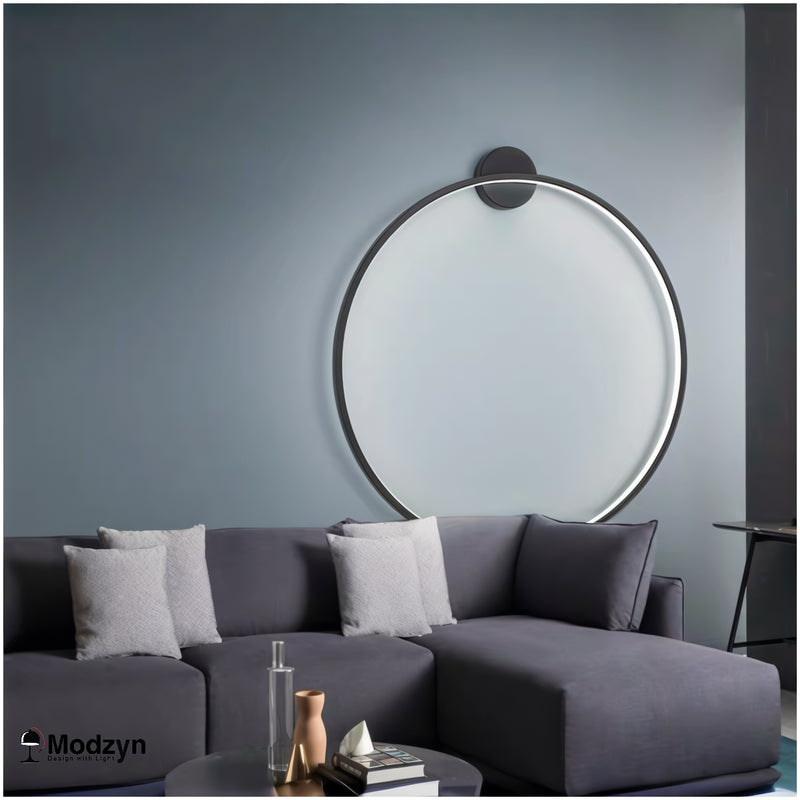 Настінний Світильник Round Led Black D-800 Modzyn Design 250914-242164