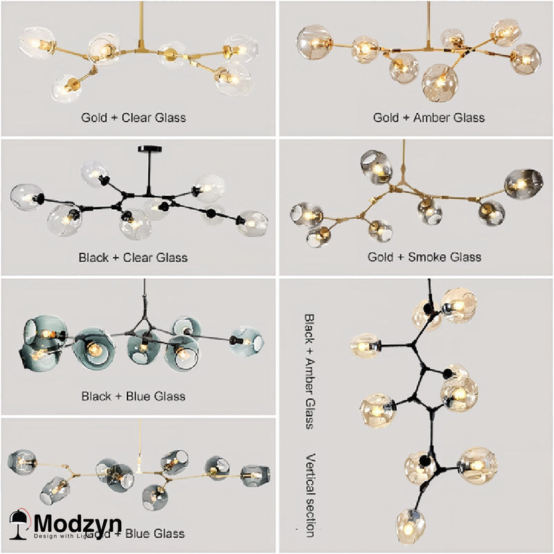 Люстра Glass Gold Amber Modzyn Design 21103-37695