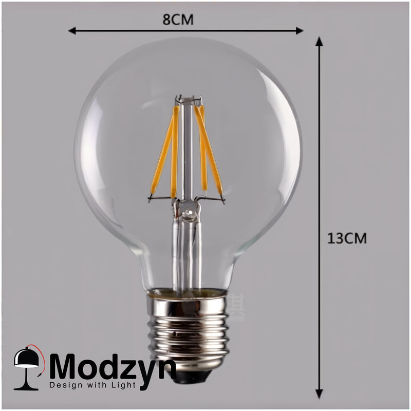 Лампа Едісона Led G80 6w 2700k Диммована Modzyn Design 21103-37738