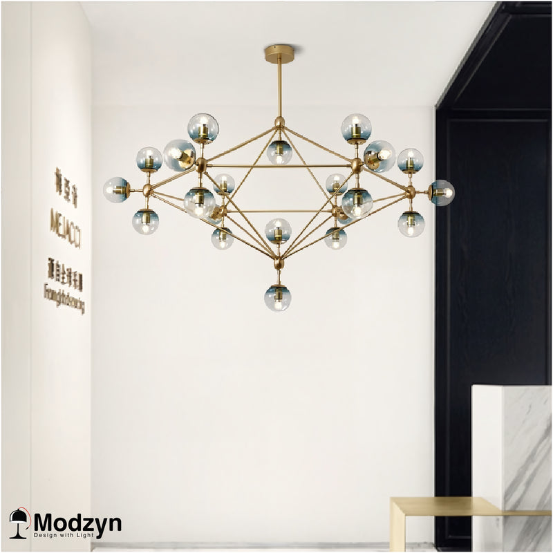 Люстра Modo Gold Blue Modzyn Design 21103-37967