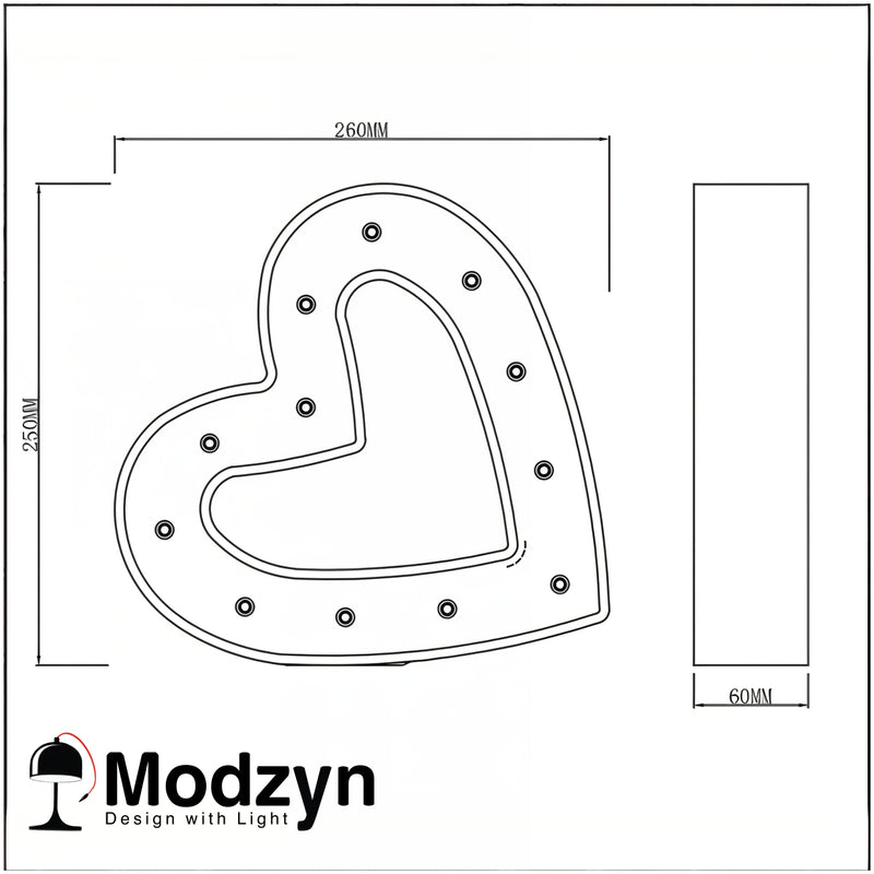 Настольный Светильник Led Heart Modzyn Design 21103-38065