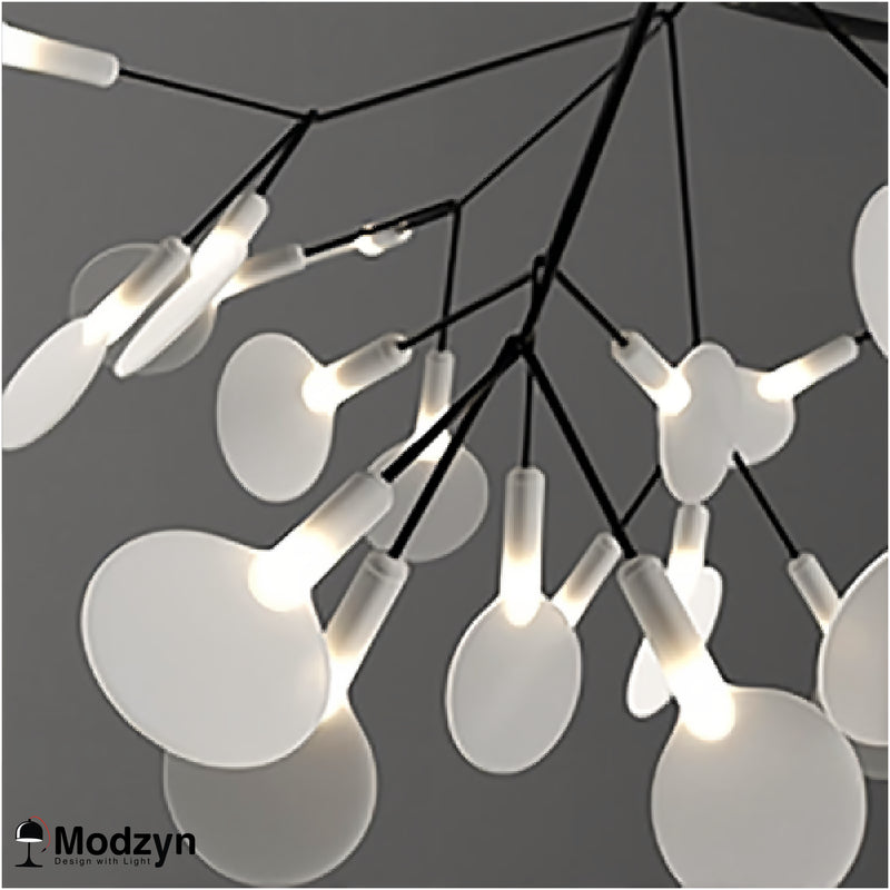 Люстра Led Petals Black Modzyn Design 21103-38624