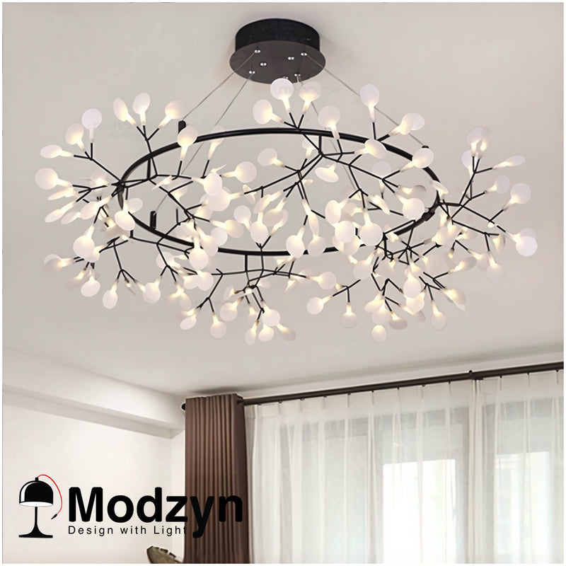 Люстра Led Petals Black Modzyn Design 21103-38624