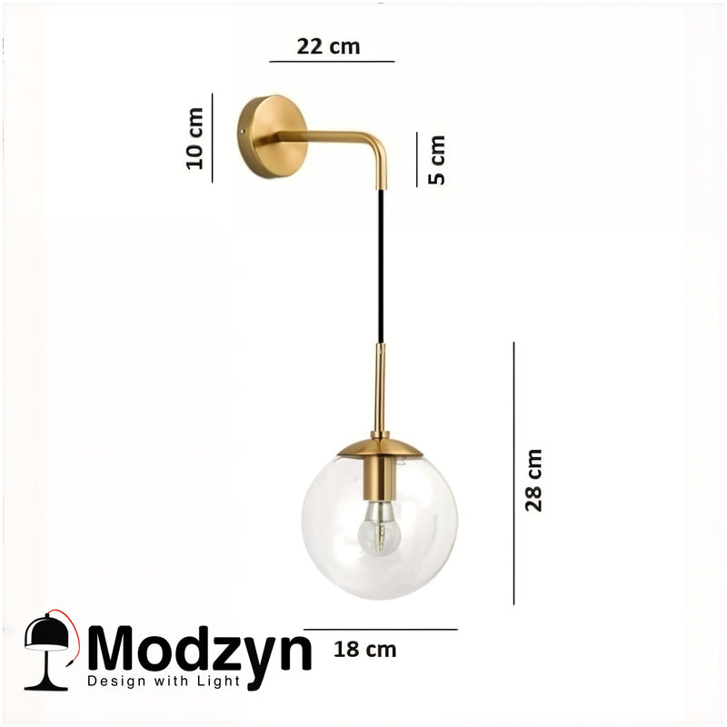 Бра Blob Gold Clear Modzyn Design 22053-42644