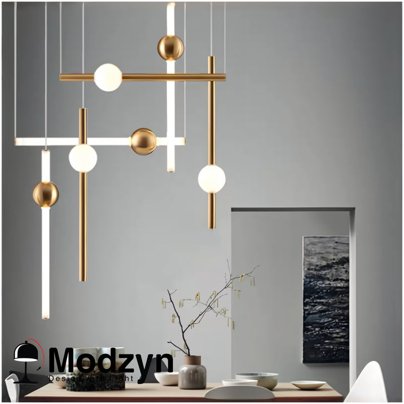 Підвіс Led Elements Gold White Modzyn Design 22083-44978