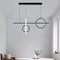 Підвісний світильник Black ideal geometry L1000 Led 55W 3000K 4000K 6000K Black 241010-200001104
