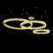 Підвісний світильник Diamond circle D200 + D400 + D600 Led 150W Gold 250176-200001351