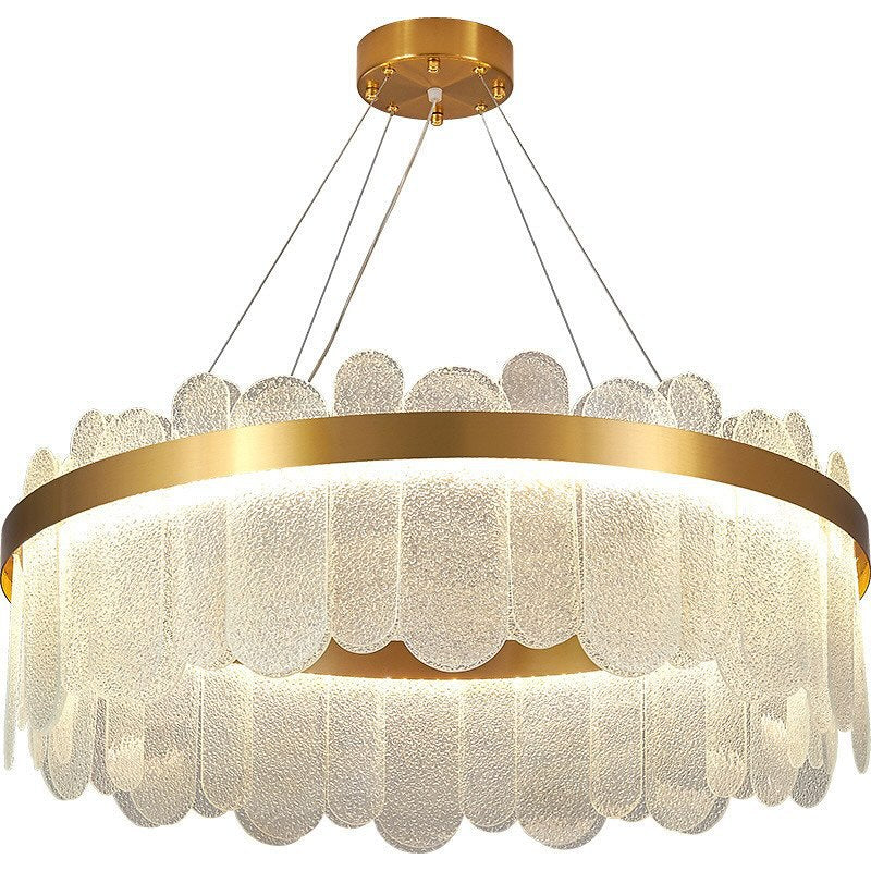 Підвісні світильники Circle Plate Gold Glass H250 Led-модуль 3000K 4000K 6000K Gold 240488-200000828