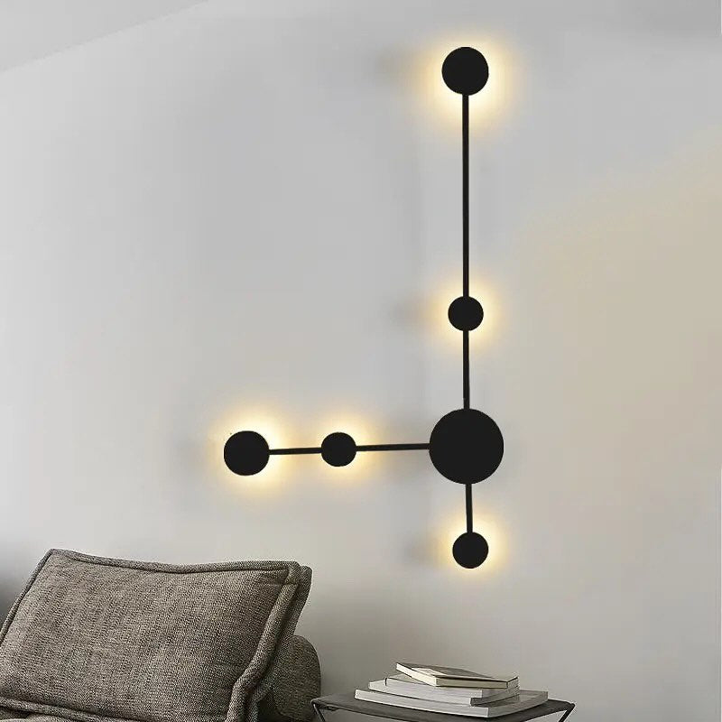 Настінний світильник Molecular wall H700 Led 10W 4000K Black 240518-200000846