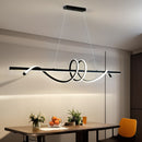 Підвісний світильник Gemo wave 3 led curly L1000 Led 66W 3000K 4000K 6000K Black 250149-200001357