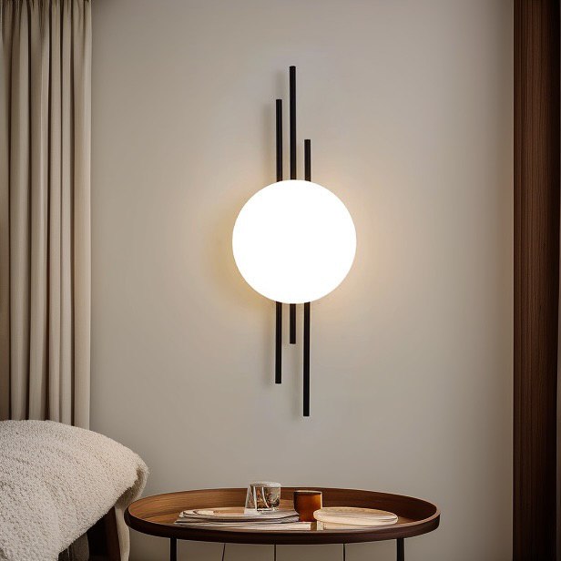 Настінний світильник Trinity ball D160 Led 7W Black + White 241222-200001323