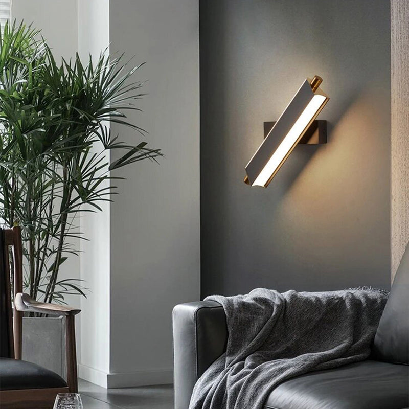 Настінний світильник Turn L290 Led 8W 3000K 4000K 6000K Black + Gold 250118-200001369