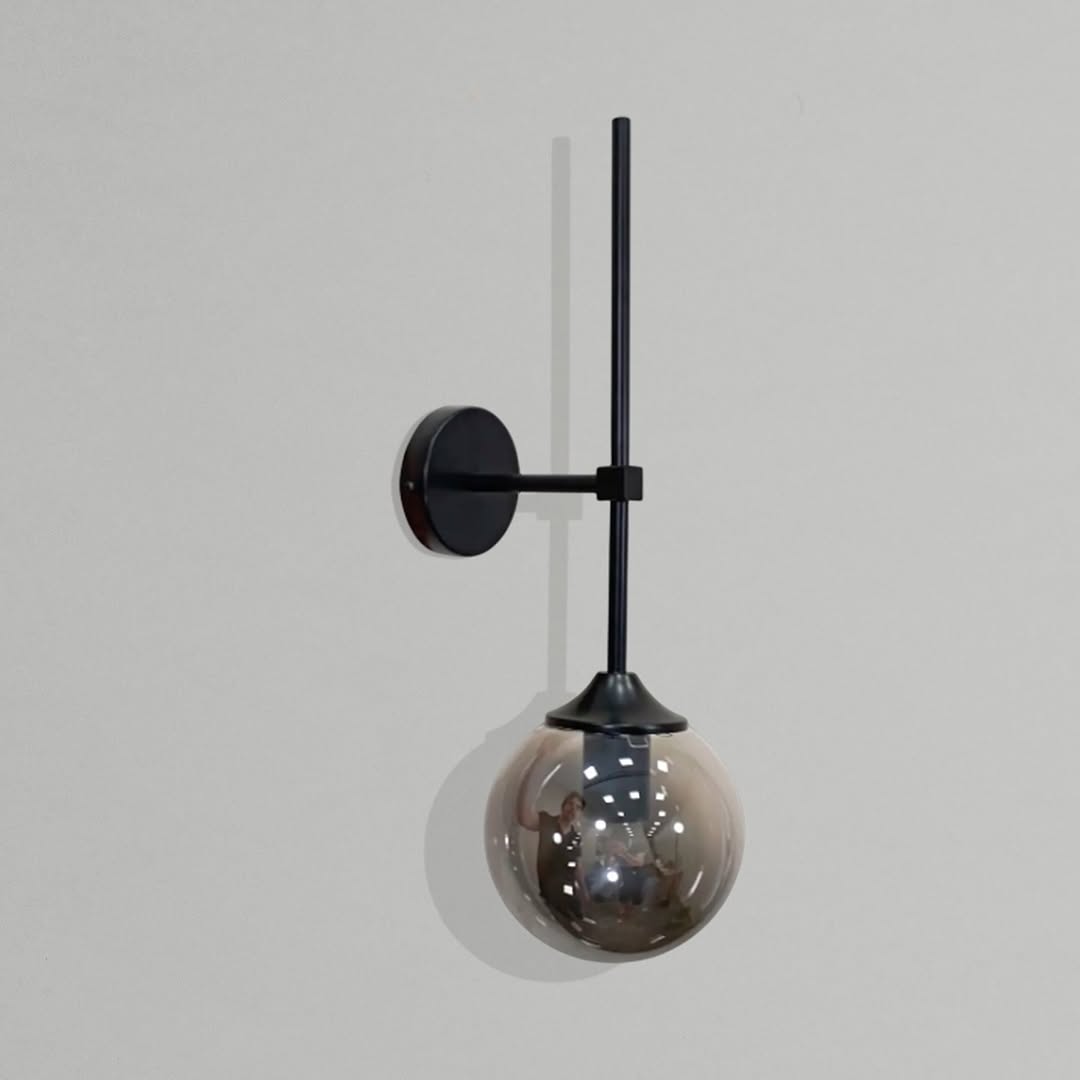 Настінний світильник Modo ball grey H50-см E27 Black + Graphit 250431-200001629