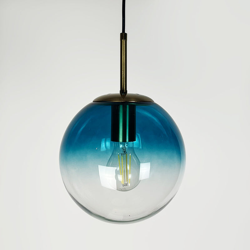 Підвісні світильники Blue gradient H450 1xE27 D200 / D300 Gold + Blue 250118-200001422