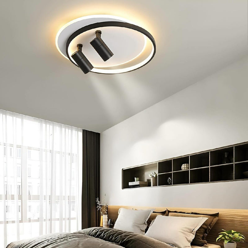 Стельові світильники  Ceiling with spots 3000K 4500K 6000K Black + White D570 Led 30W / D500 Led 37W 231018-200000489