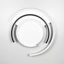 Стельовий світильник Geometry D500 Led 53W 3000K 4000K 6000K Black + White 250218-200001495