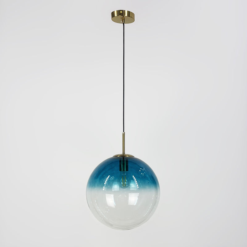 Підвісні світильники Blue gradient H450 1xE27 D200 / D300 Gold + Blue 250118-200001422
