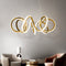 Підвісні світильники Curly Ring Titanium Gold 3000K 4000K 6000K L500 Led 69W / L700 Led 83W 240118-200000661