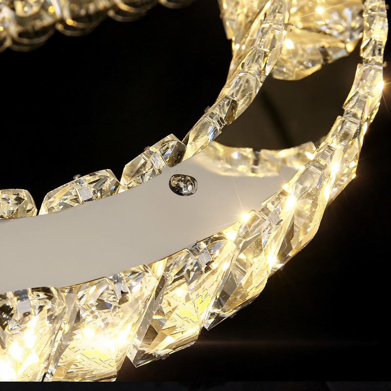 Підвісний світильник Diamond circle D200 + D400 + D600 Led 150W Gold 250176-200001351