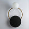 Настінний світильник Pearl and black H470 1xG4 Black + Gold + White 250219-200001536