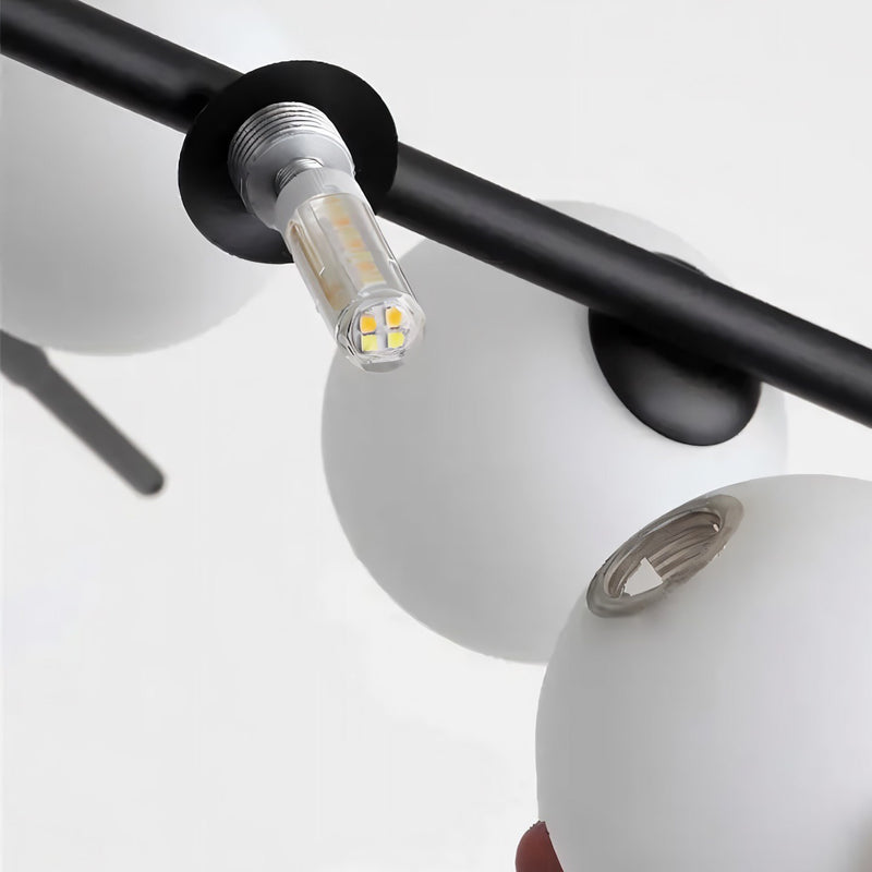 Підвісні світильники Fetus D1050 12xG9 / 16xG9 Black + White 250135-200001394