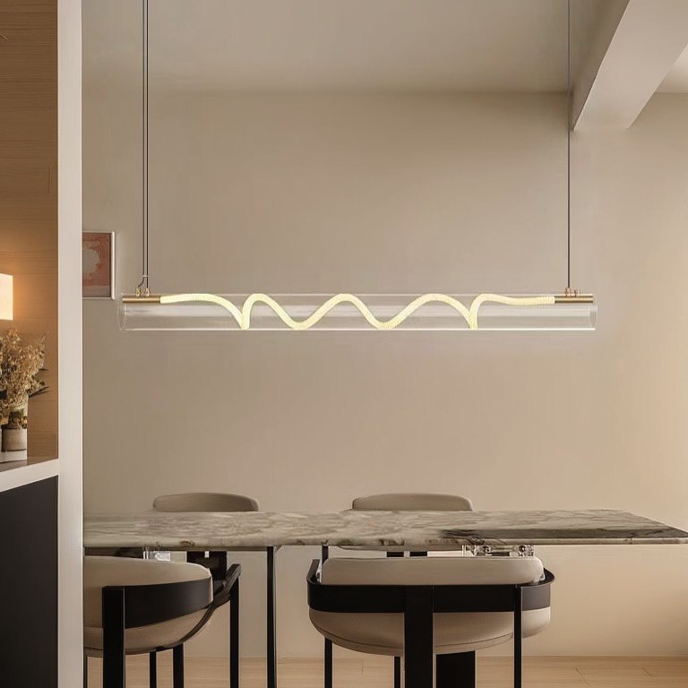 Підвісний світильник Rope glass L1000 Led 62W 3000K 4000K 6000K Gold 250222-200001481