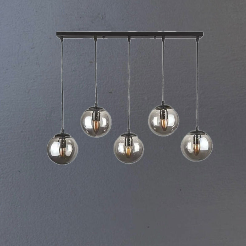 Підвісний світильник Balls line L700 5xE27 Black + Grey 241231-200001327