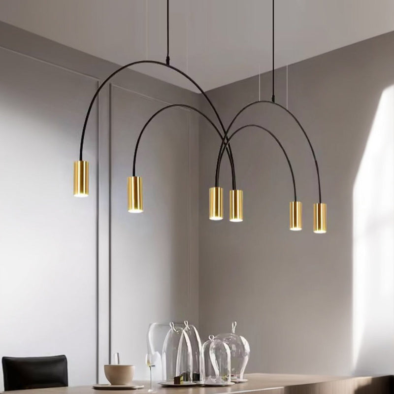Підвісний світильник Led outil 6 L1300 6xGU10 Black + Gold 241076-200001108