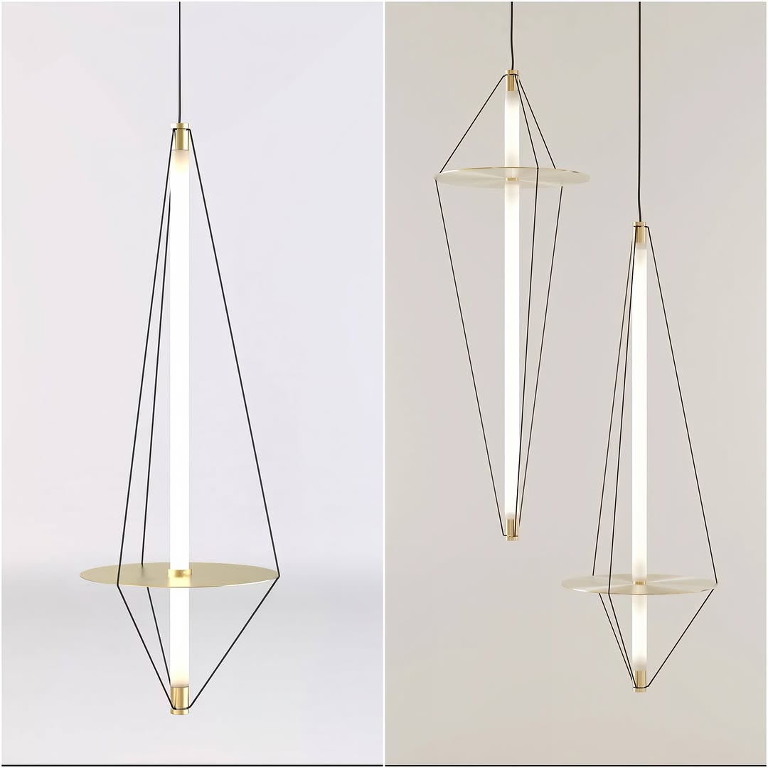 Підвісні світильники Geometry D300 L700 Led 17W / L900 Led 22W Gold 250222-200001459