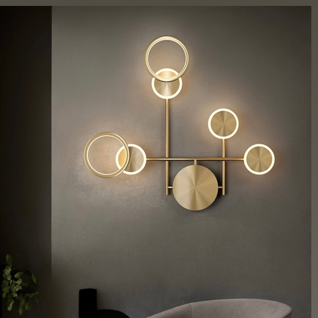 Настінний світильник Molecular L620 Led 28W Gold 250219-200001456