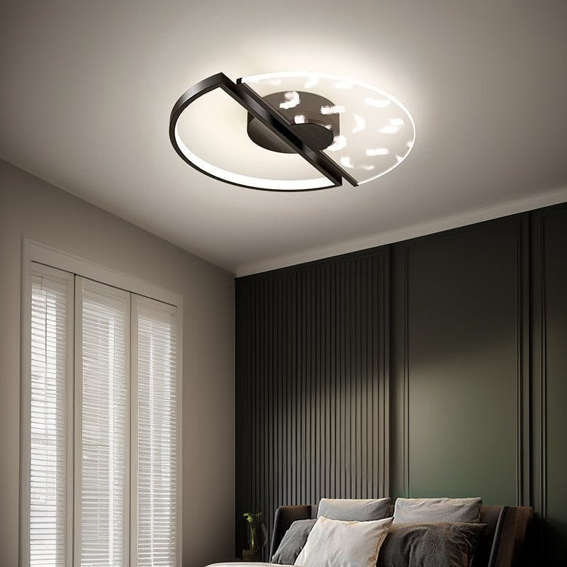 Стельовий світильник Pero ceiling D490 Led 48W 3000K 4000K 6000K Black 250335-200001562