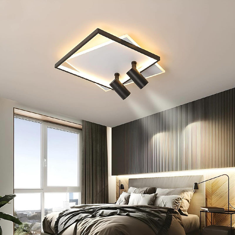 Стельові світильники  Ceiling with spots 3000K 4500K 6000K Black + White D570 Led 30W / D500 Led 37W 231018-200000489