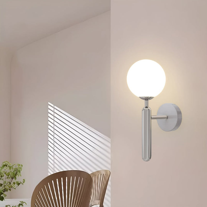 Настінний світильник Faro Bollo D-15см E27 Chrome + White 250676-200001667
