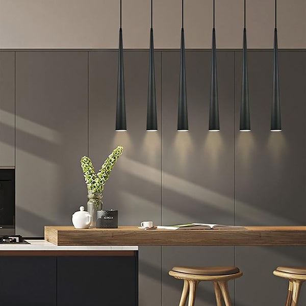 Підвісні світильники Drop tube H650 Led 4W 4000K Black / Gold 240318-200000779