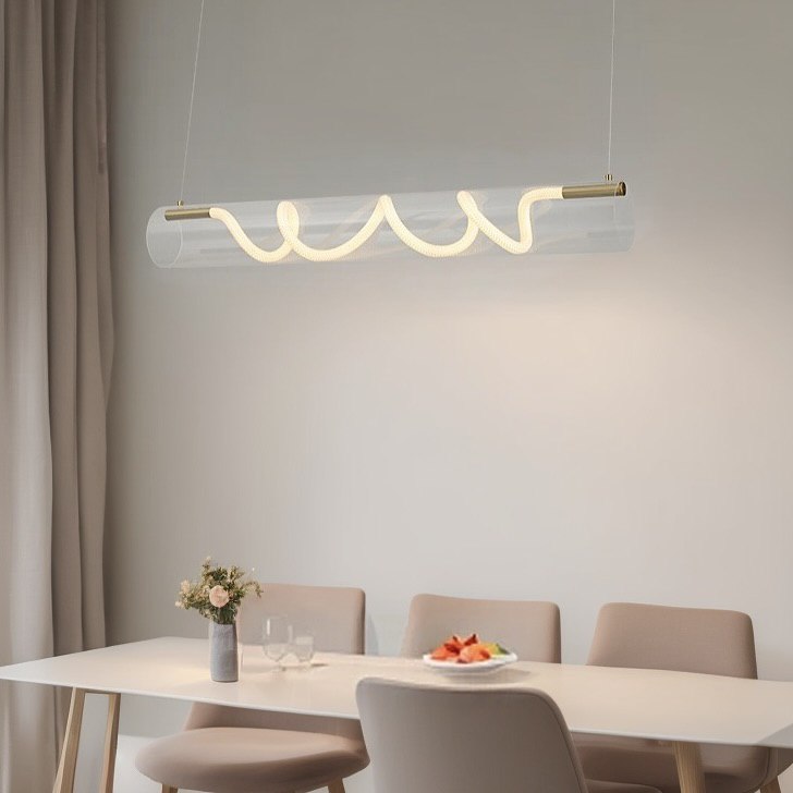 Підвісний світильник Rope glass L1000 Led 62W 3000K 4000K 6000K Gold 250222-200001481