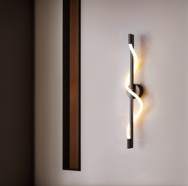 Настінний світильник Rope wall H560 Led 15W Black + White 241222-200001334