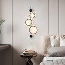 Настінні світильники Molecular circle H1060 Led 37W 3000K 4000K 6000K Black / Gold 241019-200001218