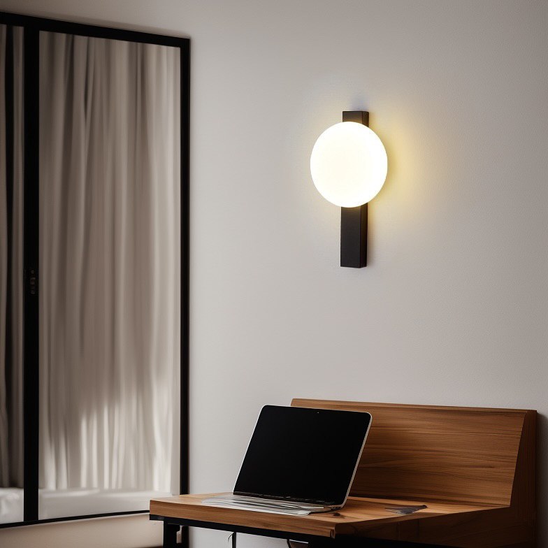 Настінний світильник Base white D160 Led 7W Black + White 241222-200001325