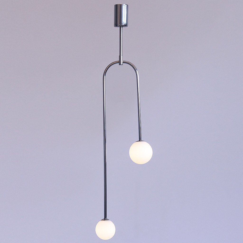 Підвісний світильник Faro Bollo H-118см 2xG9 Chrome + White 250666-200001685