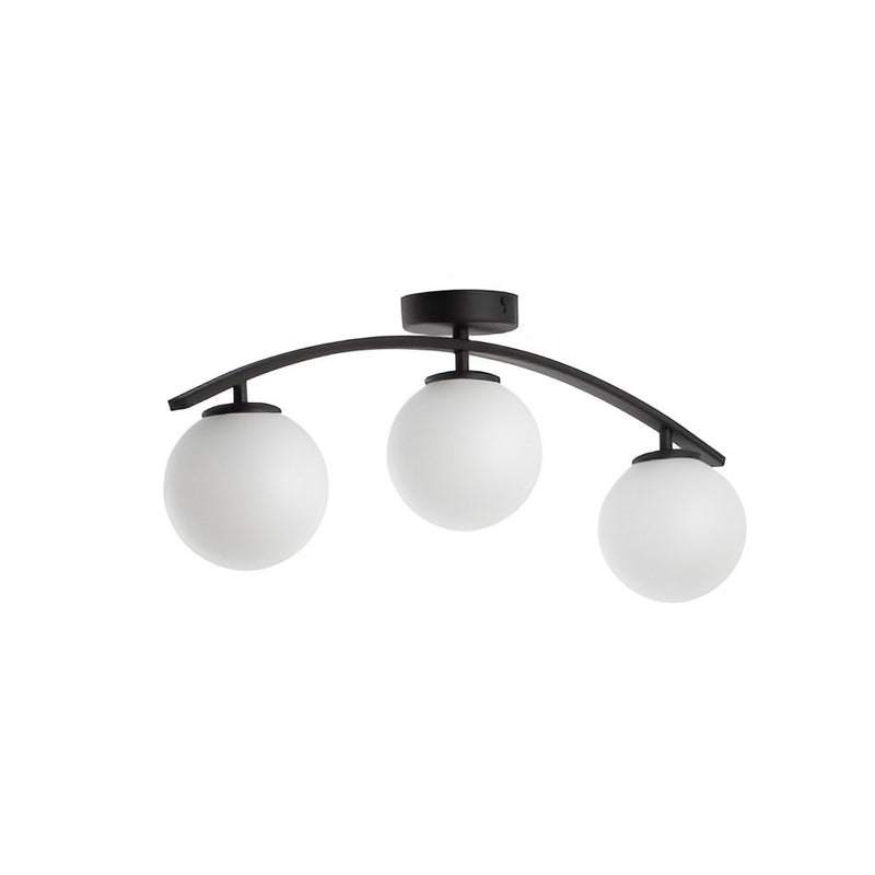 Люстра Faro Bollo L-80см 3xE14 Black + White 250663-200001678