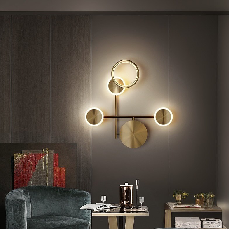 Настінний світильник Molecular small L470 Led 18W Gold 250219-200001462
