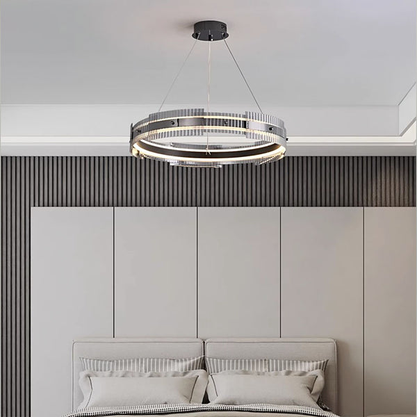 Підвісні світильники Restraint H100 D600 Led 50W / D800 Led 67W 3000K 4000K 6000K Black 250118-200001389