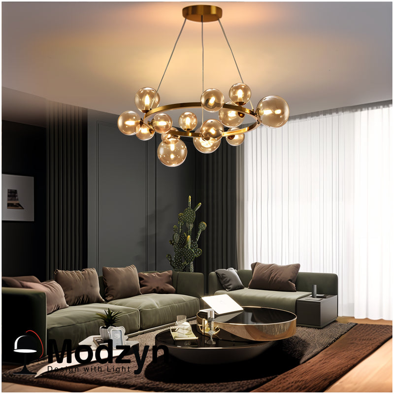 Люстра Modo Bubbles Ambre Gold Modzyn Design 240414-226006