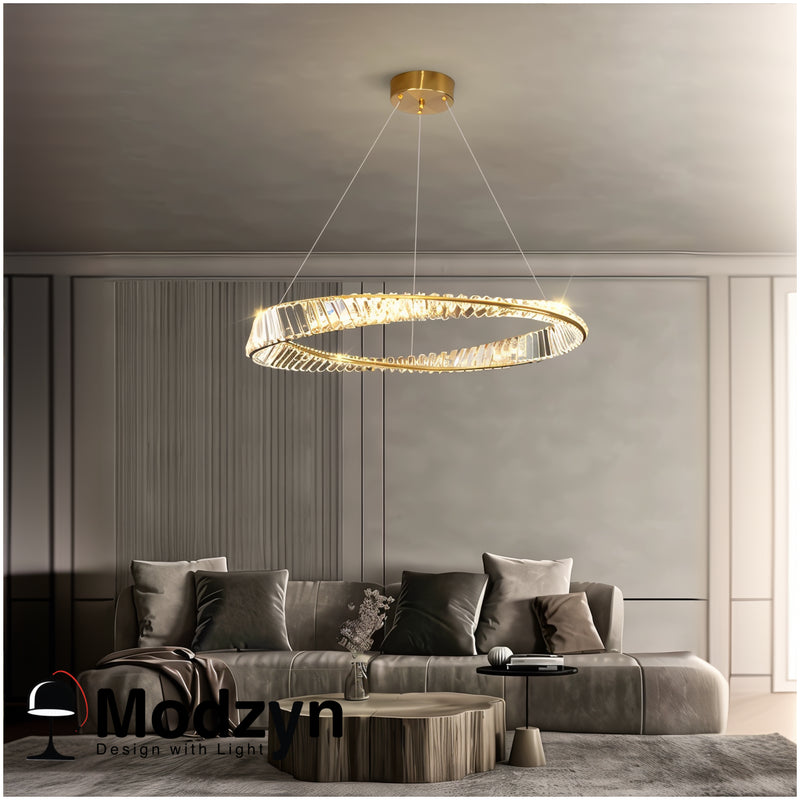 Люстра Gold Crystal Circle Modzyn Design 240414-227652