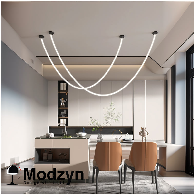 Підвісний Led Світильник Tube Black Base 1m Modzyn Design 24083-233756