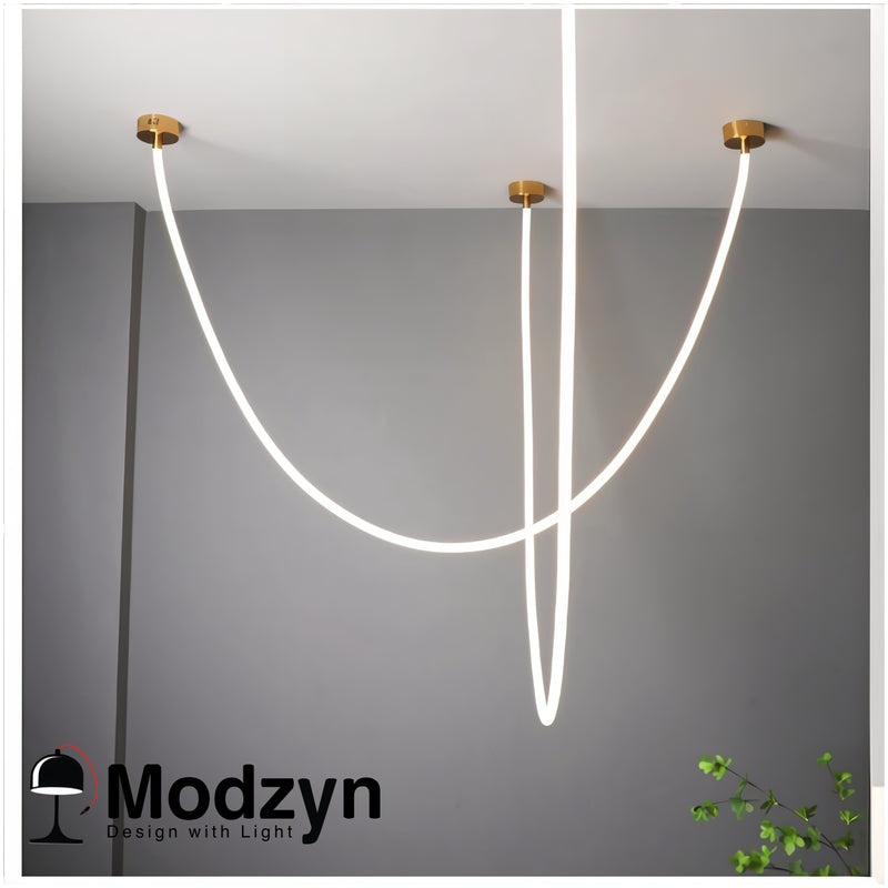 Підвісний Led Світильник Tube Gold Base 1m Modzyn Design 24083-233775