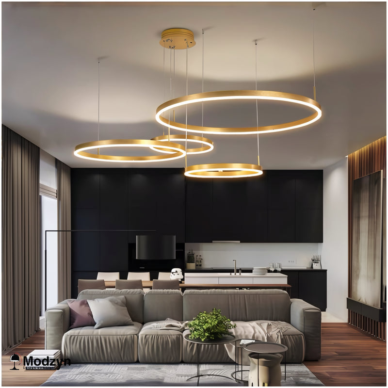 Люстра Kukho Golden Circle Lamp Modzyn Design 250914-241948