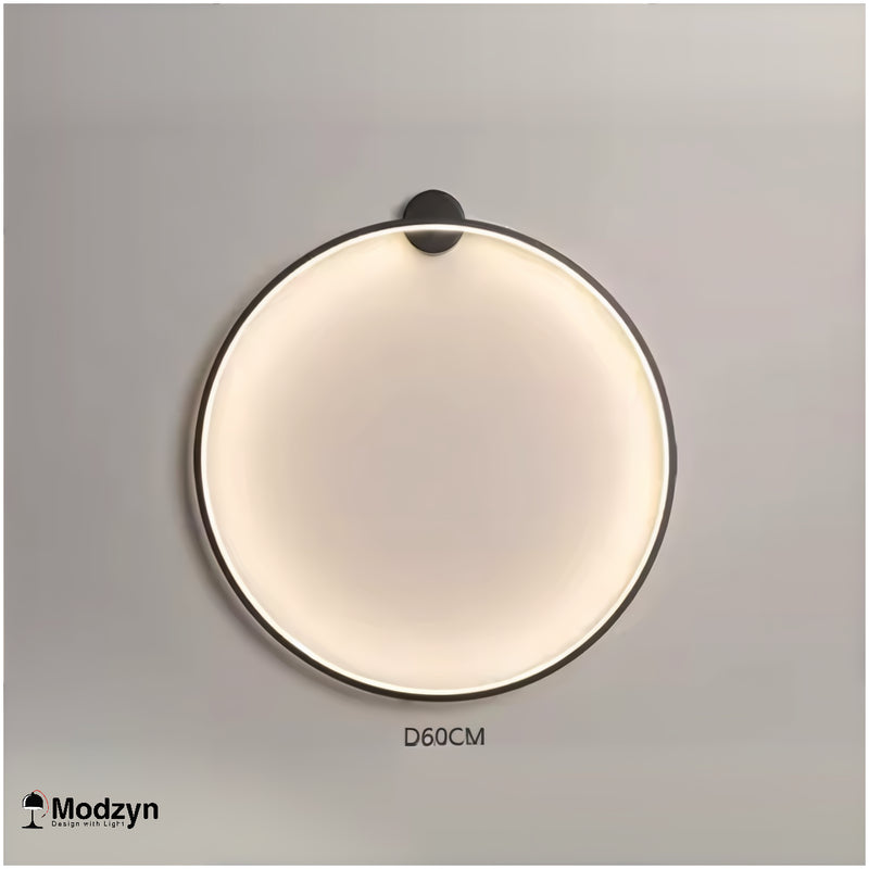 Настінний Світильник Round Led Black D-600 Modzyn Design 250914-242044