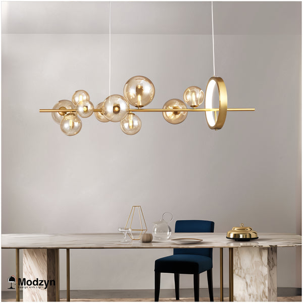 Серія Люстр Modo Bubbles Ambre Gold Long Modzyn Design 250914-242203