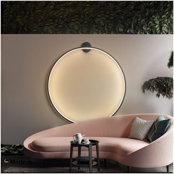 Настінний Світильник Round Led Black D-1000 Modzyn Design 250914-242387